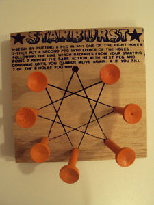 Starburst Wooden Peg Game