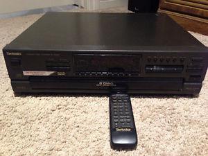 Technics Tuner Amplifier and 5 disk CD player