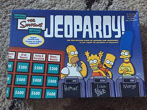 The Simpsons Edition Jeopardy Board Game