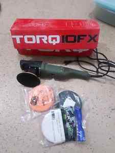 Torq 10FX orbital sander/buffer with buffer pads