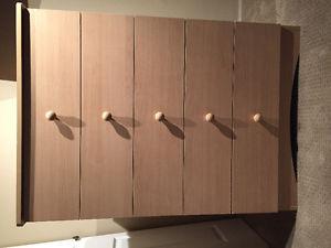 Twin captain's bed and matching dresser