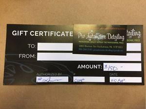 Wanted: Car Detailing Gift Cert $150 Value