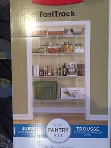 White Pantry wire shelving