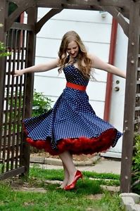 's Polka Dot Swing Dress