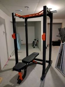 Power Rack, Bench, Weights and Bar