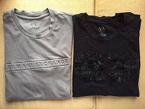 2 Armani Exchange t-shirts sizes small $20