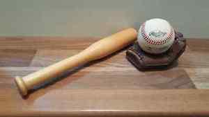Baseball glove & bat Set