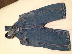 Blue jean carhartts. Size 3 months