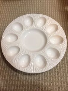 Ceramic devilled egg plate