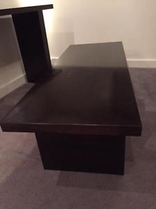 Coffee table and matching console table