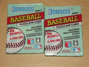  Donruss Series 2 MLB unopened cards