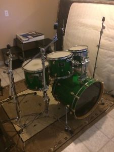 Drums and cymbal stands