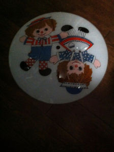 For sale Light fixture ceiling decoration Raggedy Ann & Andy
