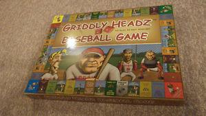 GRIDDLY HEADZ BASEBALL BOARD GAME [new]
