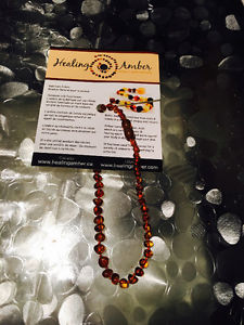 Healing amber teething necklace
