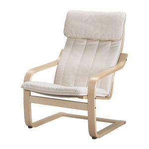 Ikea Poang chair and stool