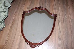 Mahogany Shield Back Mirror