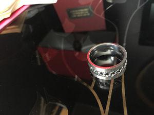 Mens ring size 12.5, stainless steel