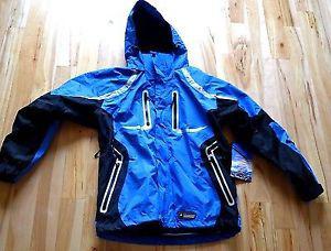 NEW mens Wetskins 3in1 Waterproof Winter Jacket (blue/black)