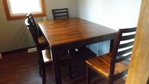 Red Cherry Oak Table Set $975 pretty solid table