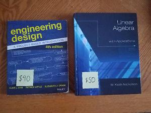 SELLING TEXTBOOKS FOR ENGG 123 AND MATH 122 @ UofR