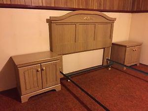 Sealy Headboard, Night Stands and Frame