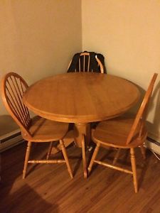 Table and 3 chairs