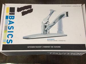 Taymor chrome kitchen faucet with spray
