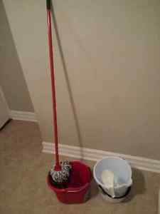 Vileda mop and washable mop refill and bucket