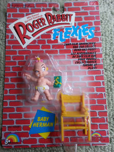 Who Framed Roger Rabbit Flexies: Baby Herman Nr Mint On Card