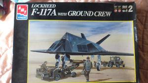 1/72 scale F-117A Stealth Fighter Aircraft Diorama Kit