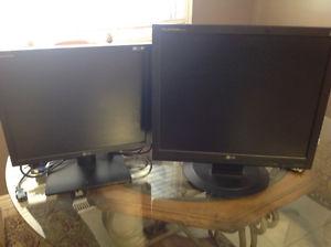 2 LG computer moniters