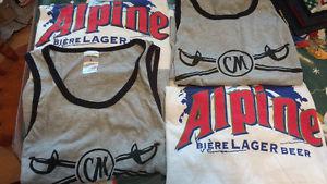 2 captain Morgan muscle t shirts large 2 Alpine t shirts XL
