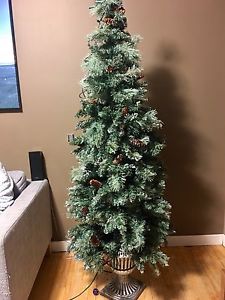 6' Lighted Christmas Tree w/ bag - $40 OBO