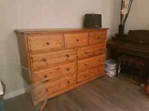 9 drawer solid wood dresser