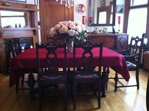 Antique dining room set