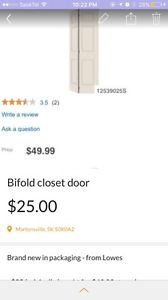 Bifold closet door