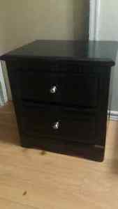 Black night stand