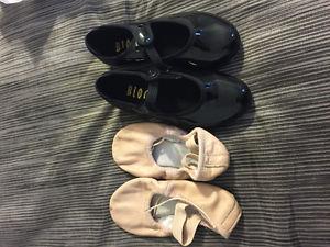 Bloch tap and ballet shoes
