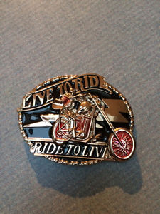 Born to Ride buckle