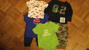 Brand new baby boy's clothing lot