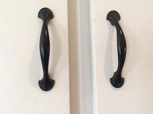 Cabinet handles and hinges