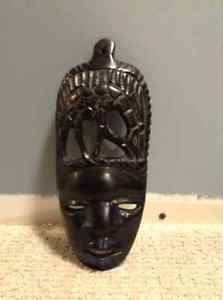 Carved wooden mask.