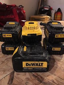 Dewalt 20v batteries and chargers