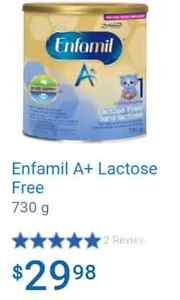Enfamil A+ Lactose Free SEALED