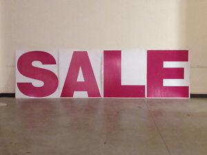 Fixtures For Store Large SALE Sign