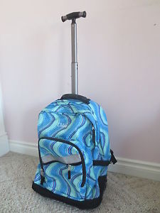LL Bean backpack/ pull suitcase like new