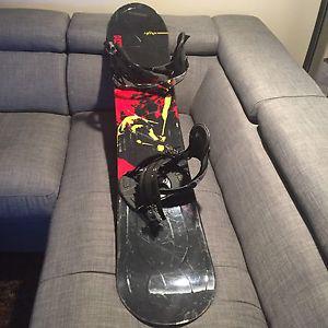 Lamar snowboard 149 Ride bindings
