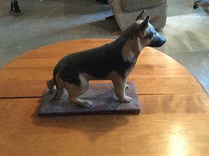 Medium German Shepherd Ceramic Dog Statue