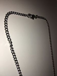 Men's real silver chain